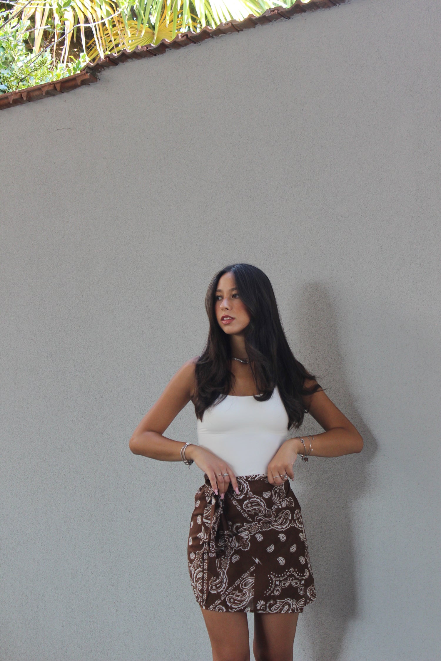 Gonna Pareo paisley cioccolato