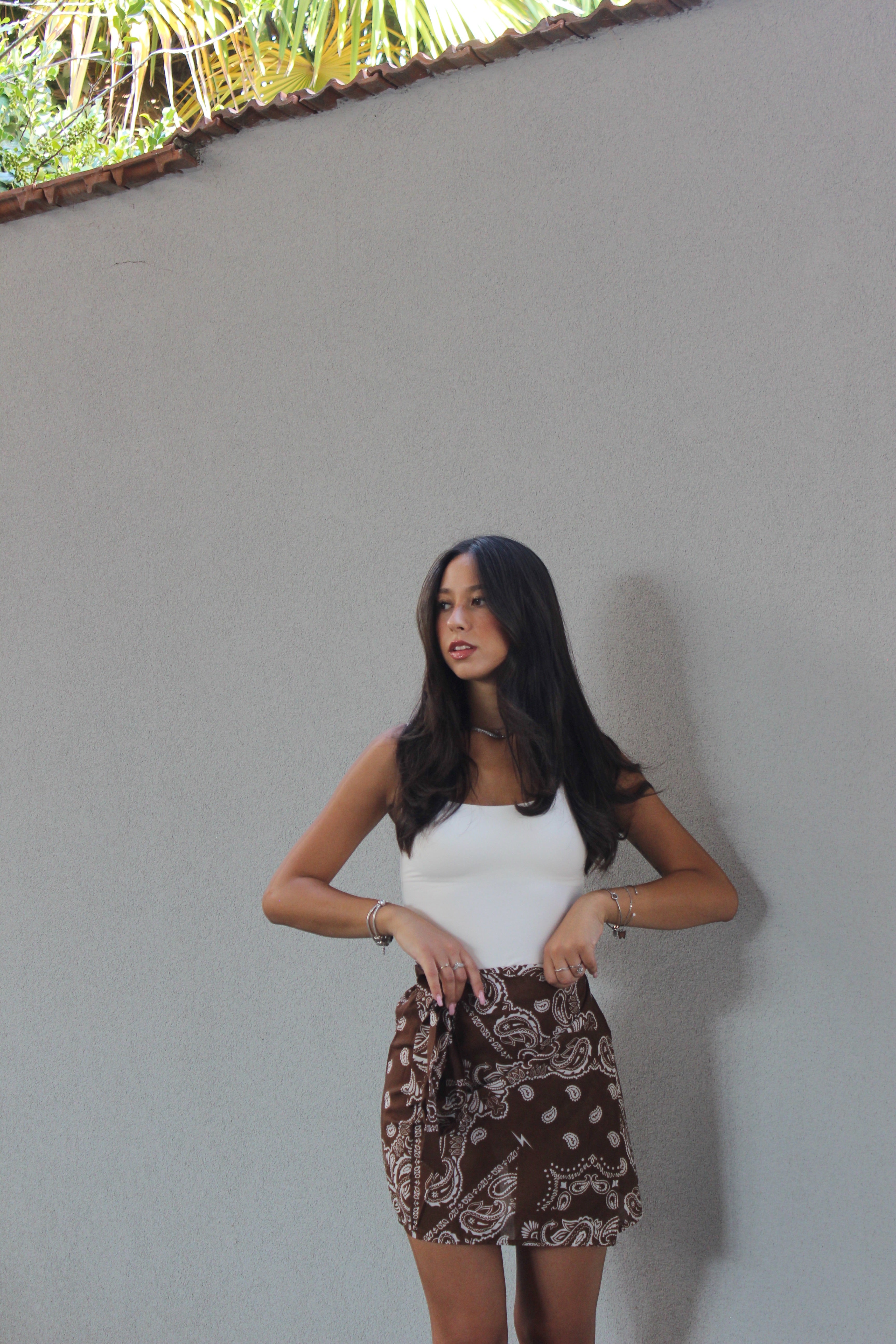 Gonna Pareo paisley cioccolato