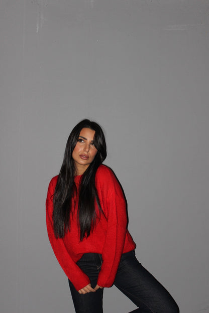 Pull basic rosso