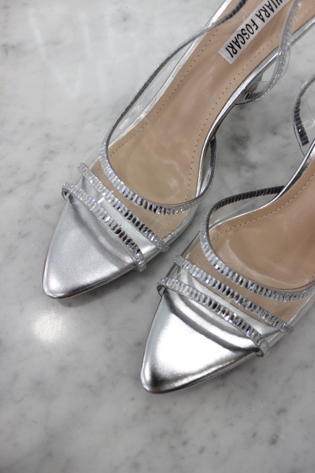Décolleté Strass silver