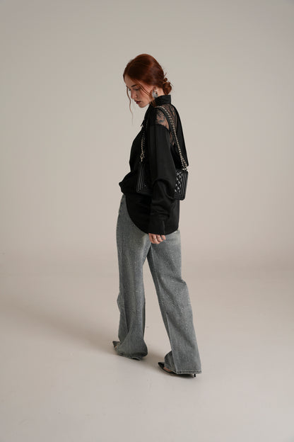 Blusa con pizzo