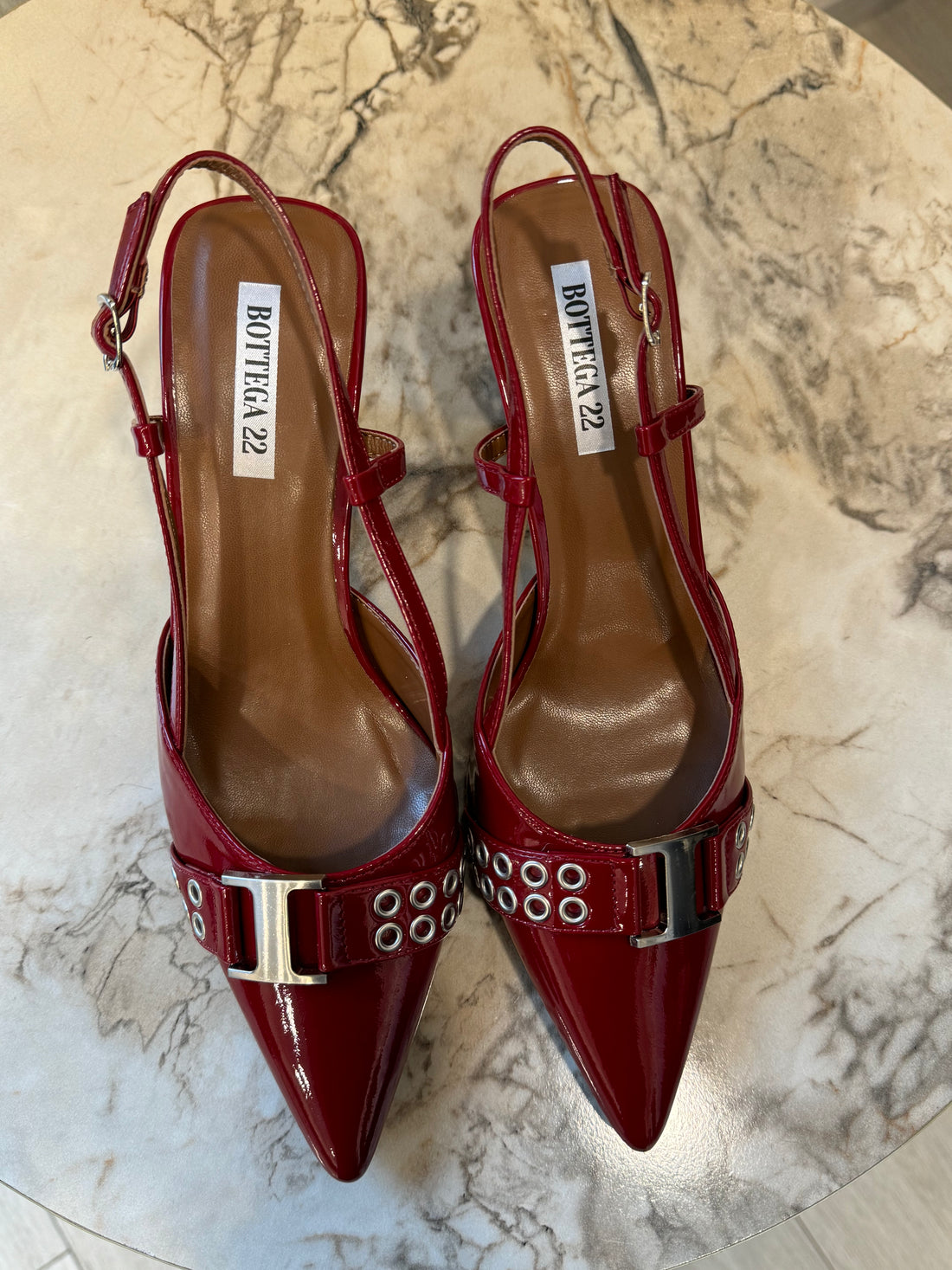 Slingback Bordeaux