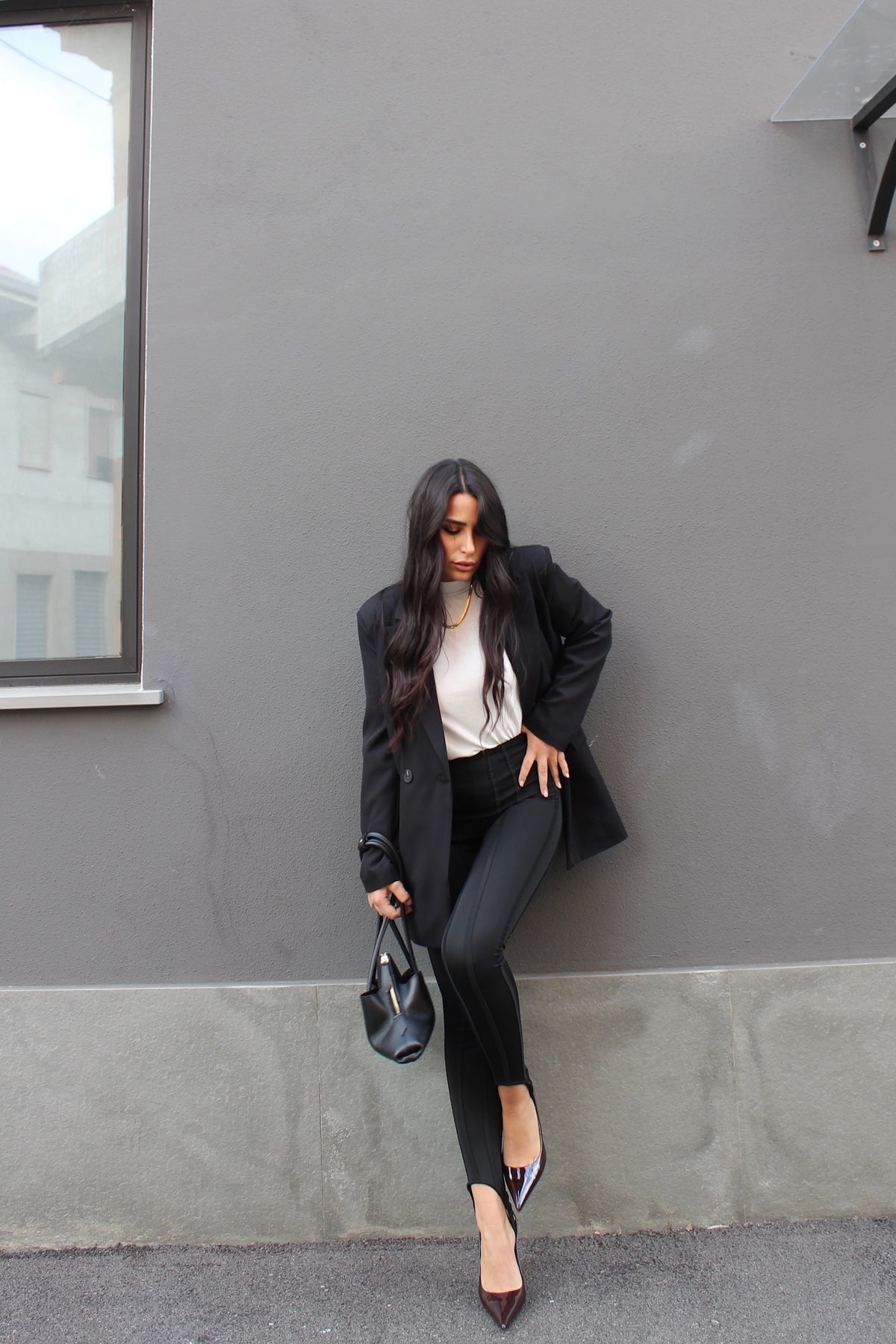 Blazer doppiopetto nero