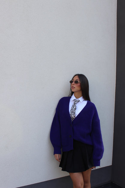 Cardigan lumina viola
