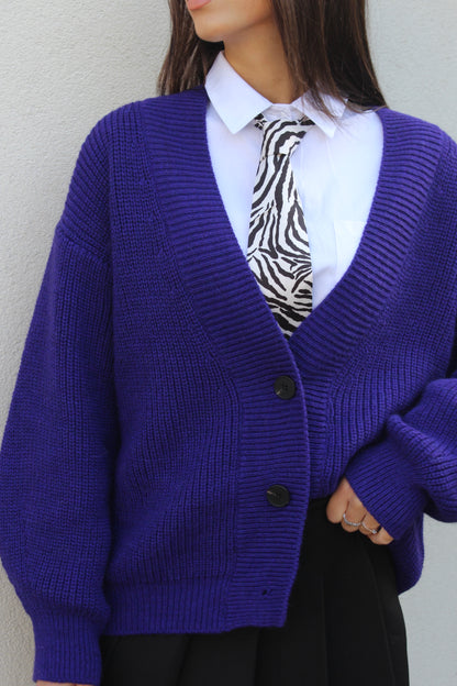 Cardigan lumina viola