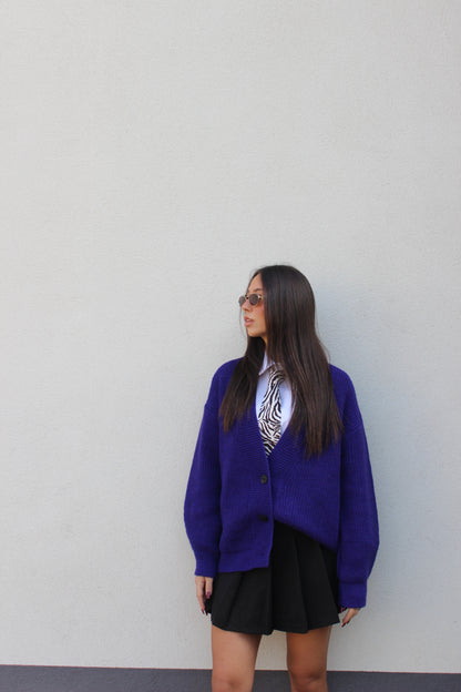 Cardigan lumina viola