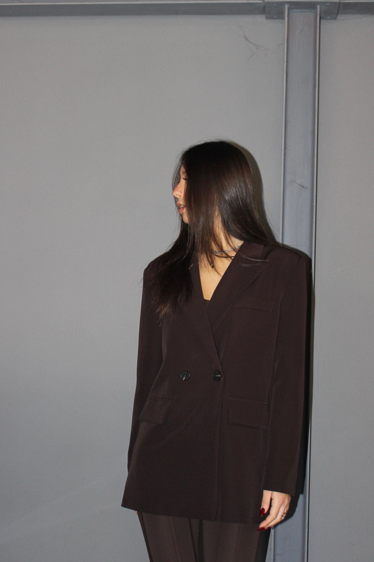 Blazer doppiopetto cioccolato