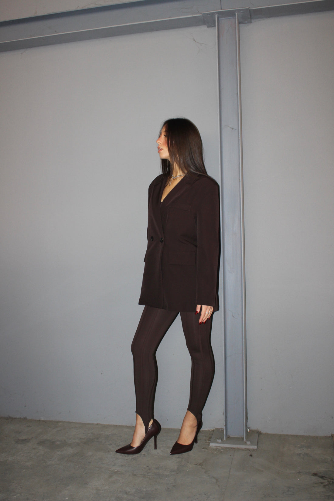Blazer doppiopetto cioccolato