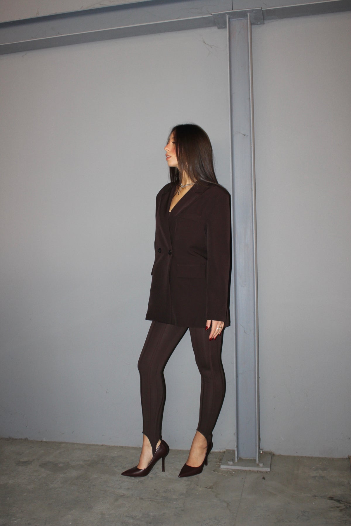 Blazer doppiopetto cioccolato