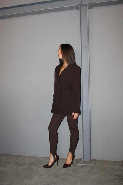 Blazer doppiopetto cioccolato